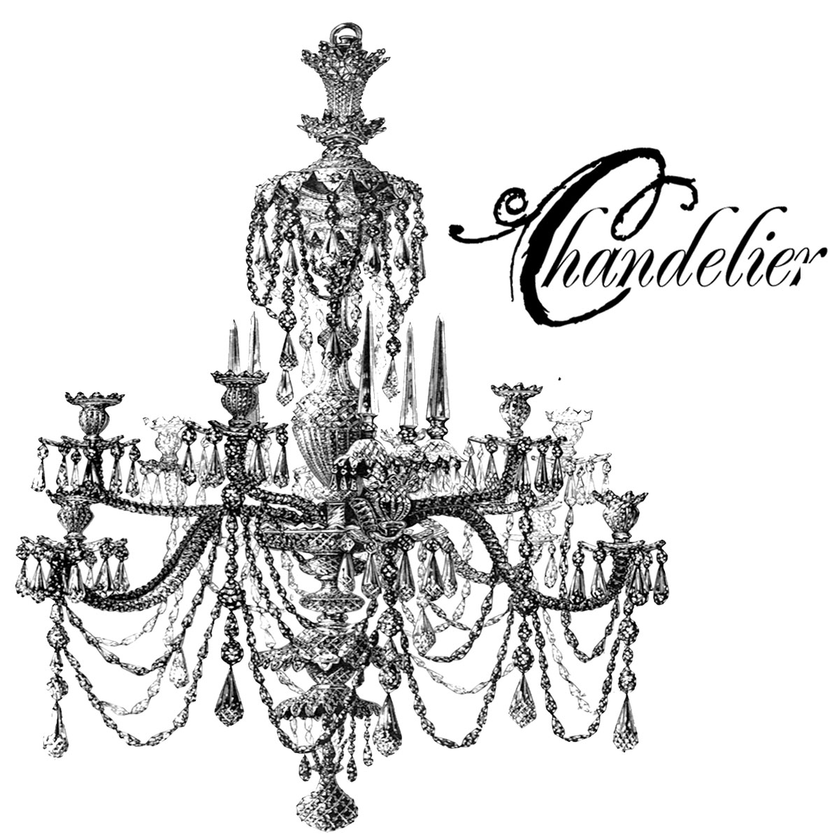 #1829 - Chandelier - Eclectic